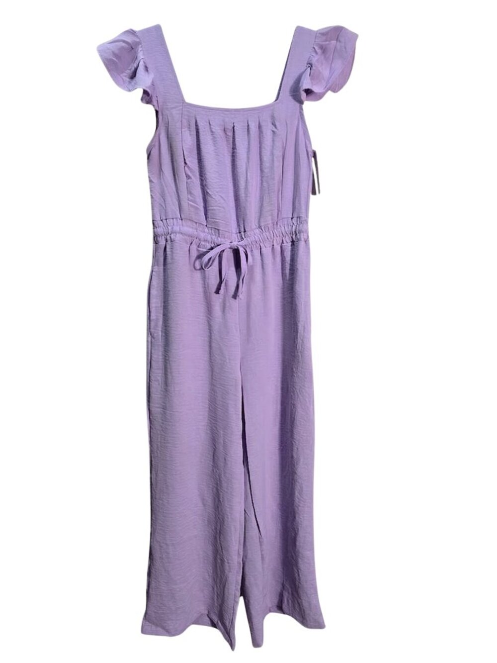 NWT | Girls Lavender Flutter Sleeve Wide Leg Romper 11/12